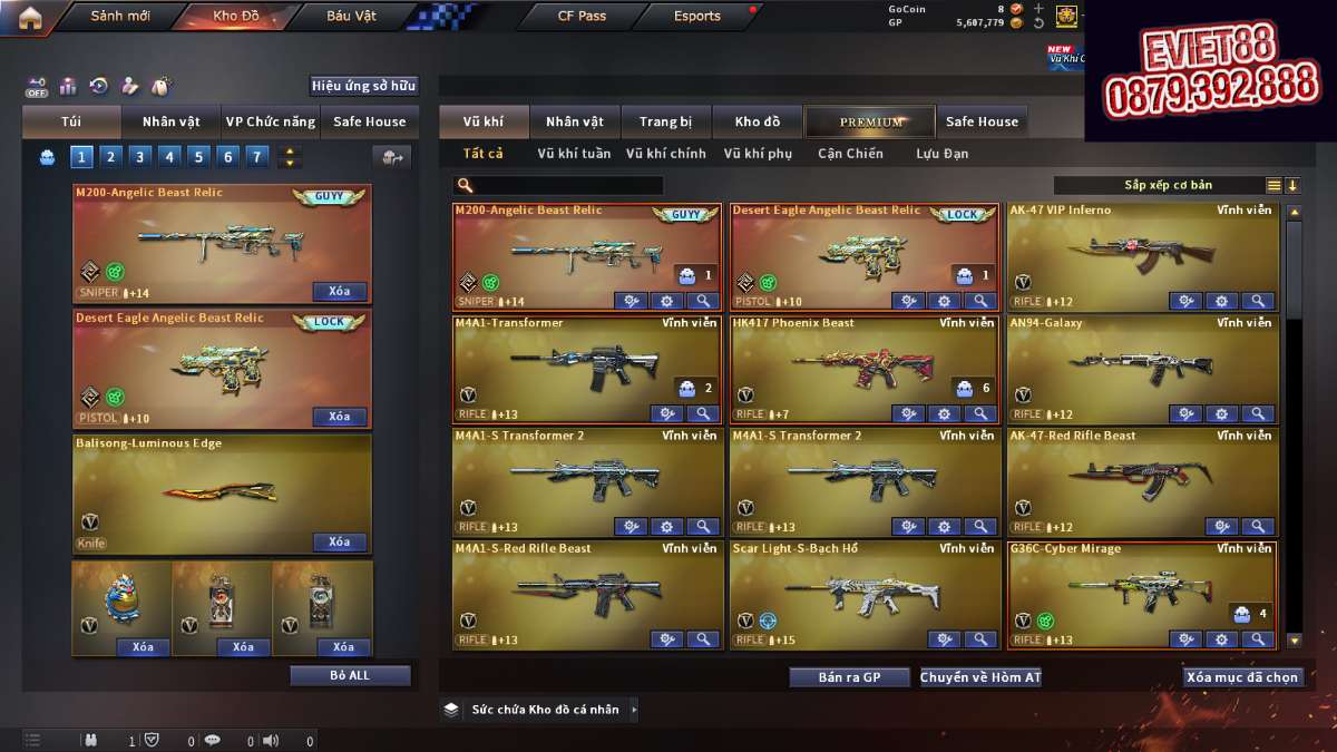 shop acc cf uy tin gia re